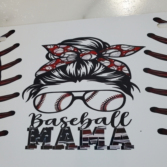 Baseball MAMA License Plate - Picture 3 of 5